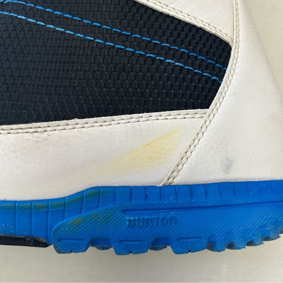Burton Men’s Invader Snowboard Boots Imprint 1 Black White Blue Size 14 - Picture 10 of 16